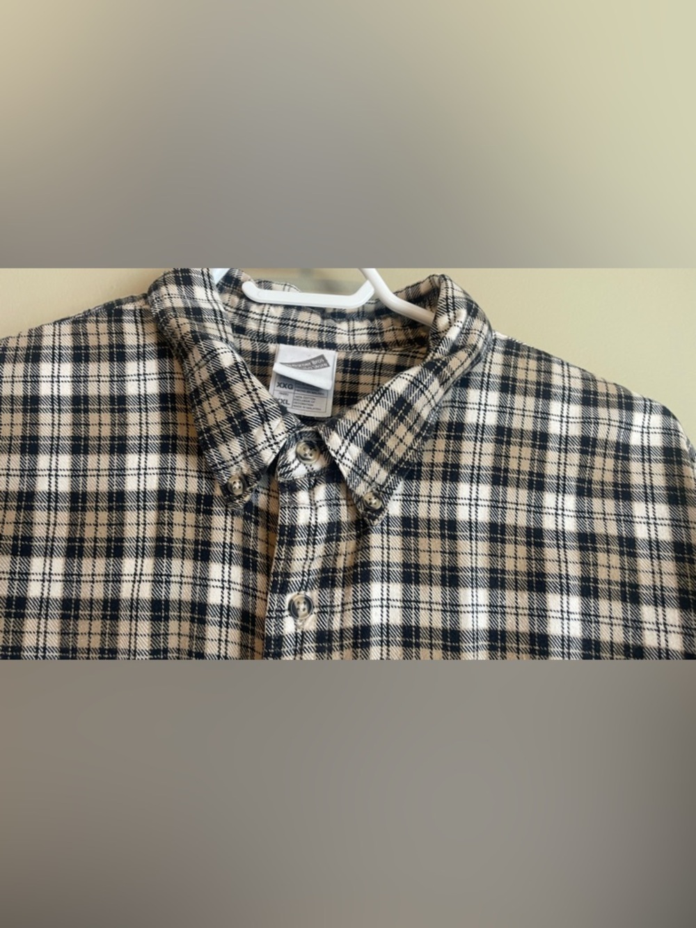 Vintage 99’ Warner Brothers Tasmanian Devil Embroidered Cotton Plaid Button Down - Picture 6 of 12